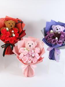33161 Curly Bear Texture Paper Bouquet