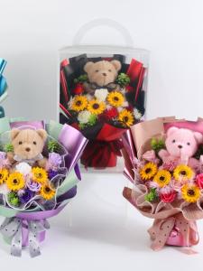 XK01 Little bear daisy flower pot